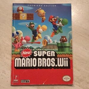New Super Mario Bros Wii Official Strategy Guide Premiere Edition Prima Nintendo